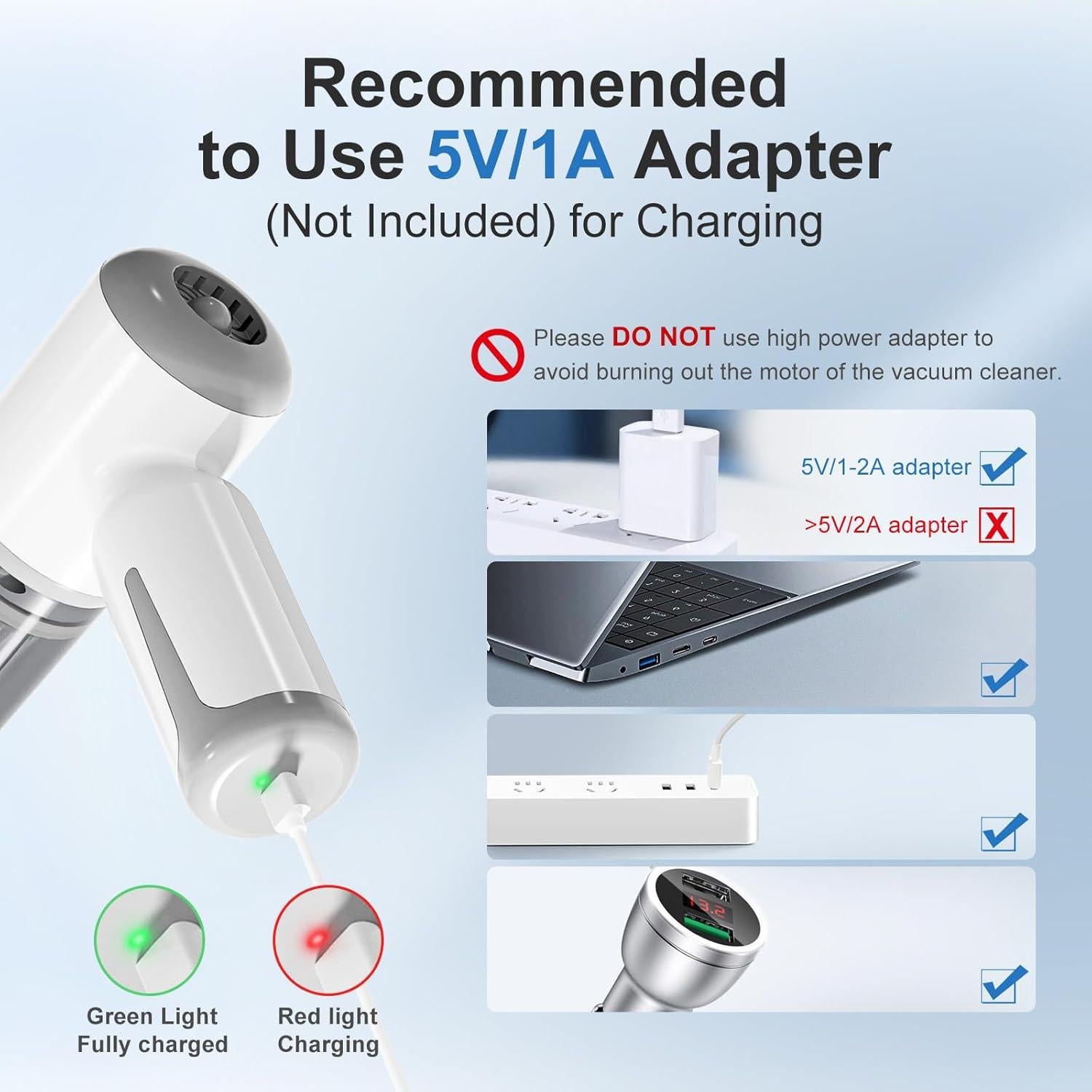 Aspiradora de Mano Inalámbrica Micarto CV101 9KPa Gris