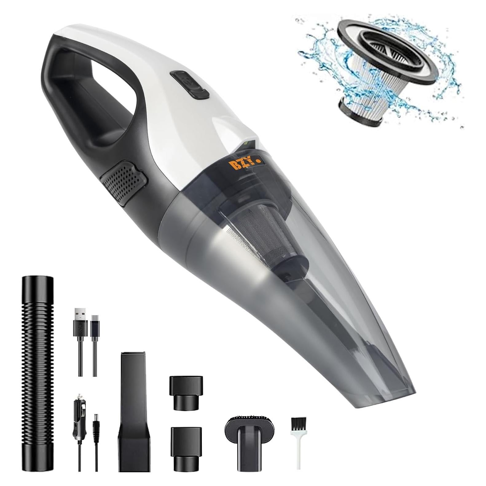 Aspiradora de Mano Inalámbrica BZY 17500Pa Recargable LED