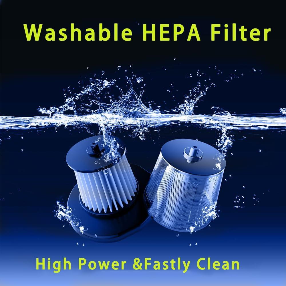 Aspiradora de Mano Inalámbrica BZY 17500Pa Recargable LED