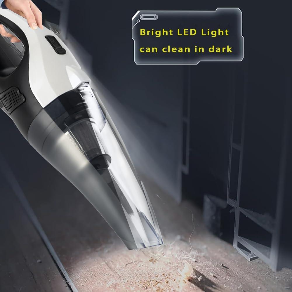 Aspiradora de Mano Inalámbrica BZY 17500Pa Recargable LED