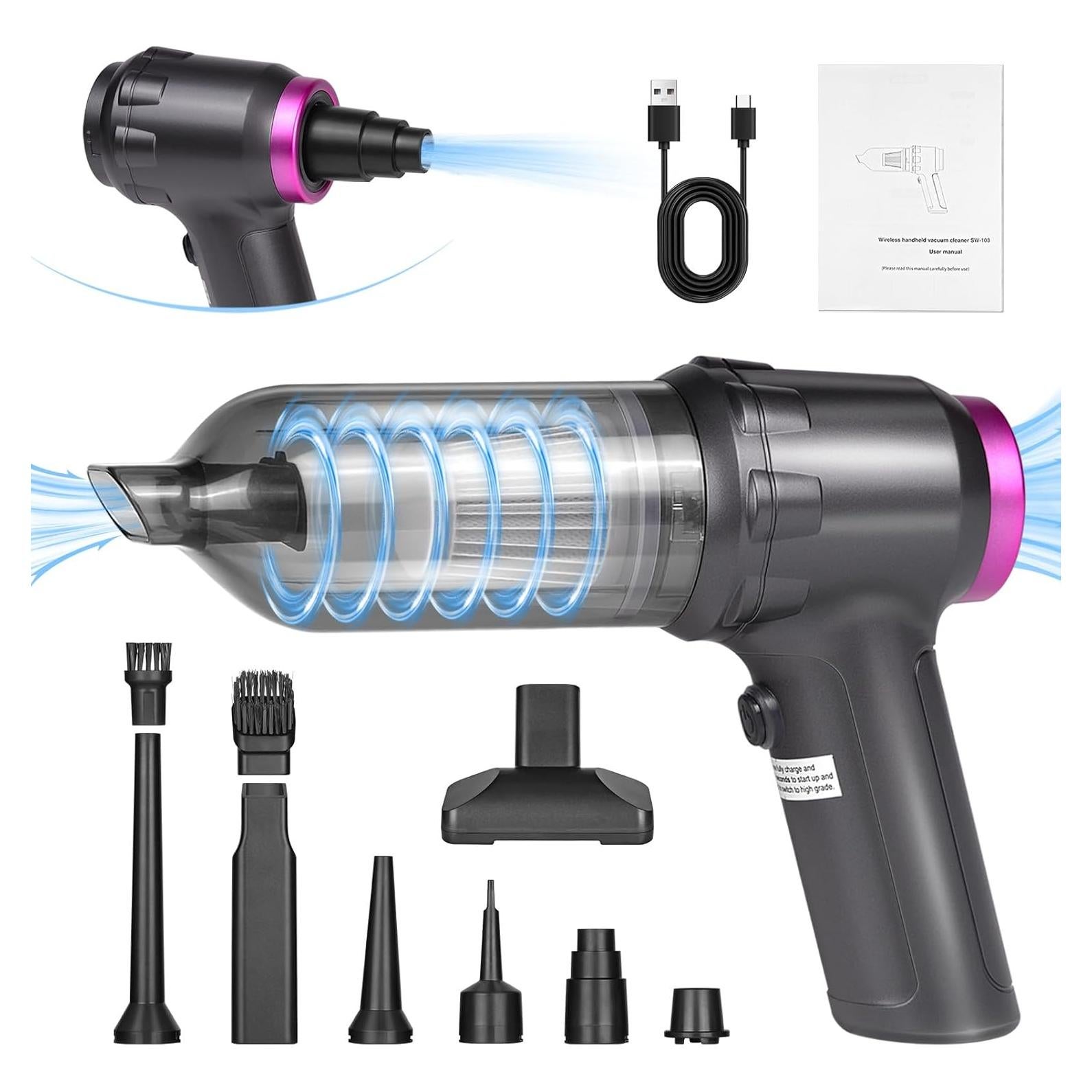 Aspiradora de Coche Kincown SW-103 Inalámbrica 16000PA