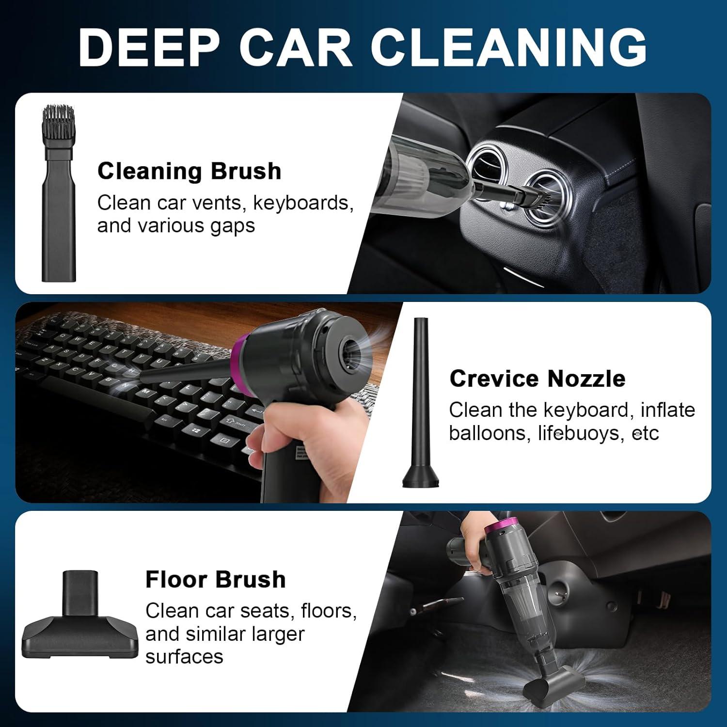 Aspiradora de Coche Kincown SW-103 Inalámbrica 16000PA