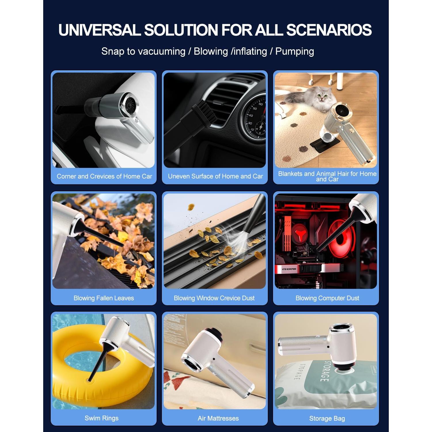 Aspiradora de Mano Treayes Z9 ULTRA 22000PA Sin Cable Plata