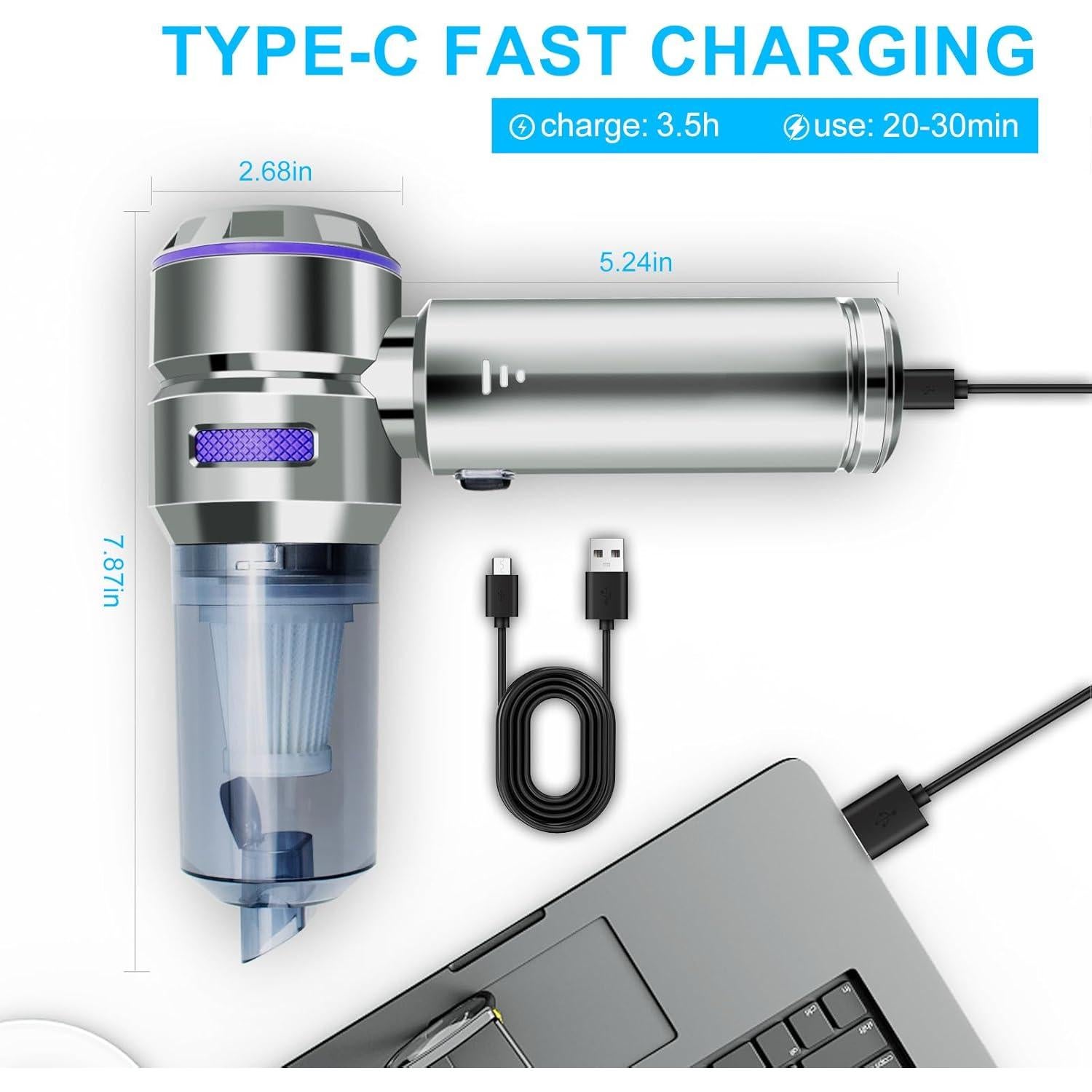 Aspiradora de Coche Portátil HongTaiLanTian 100W 21000Pa