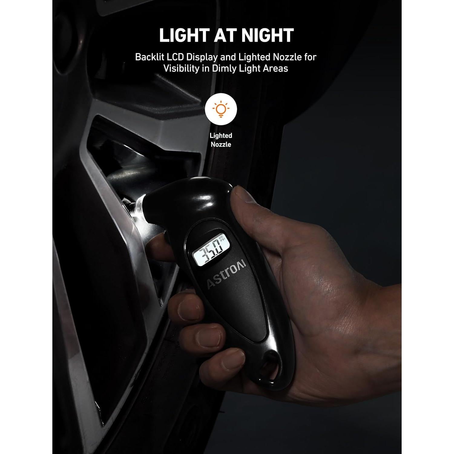 Medidor de Presión de Neumáticos Digital AstroAI - Paquete de 2