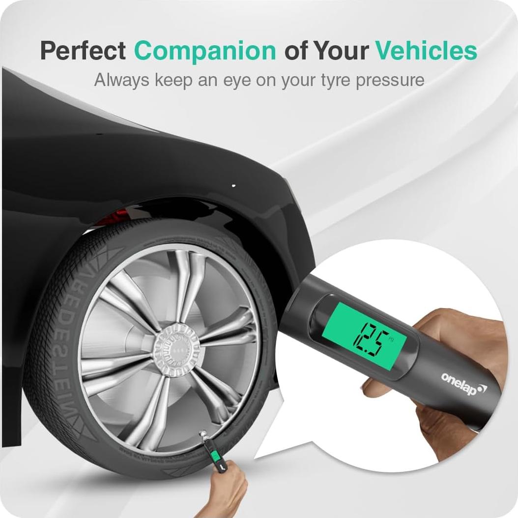 Medidor de Presión de Neumáticos Digital Onelap TyreChek 0-10.34 Bar