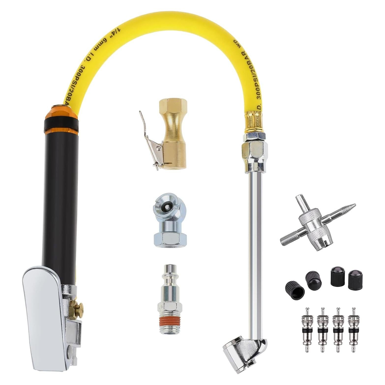 Inflador de Neumáticos Hromee con Medidor 20-120 PSI 33 cm