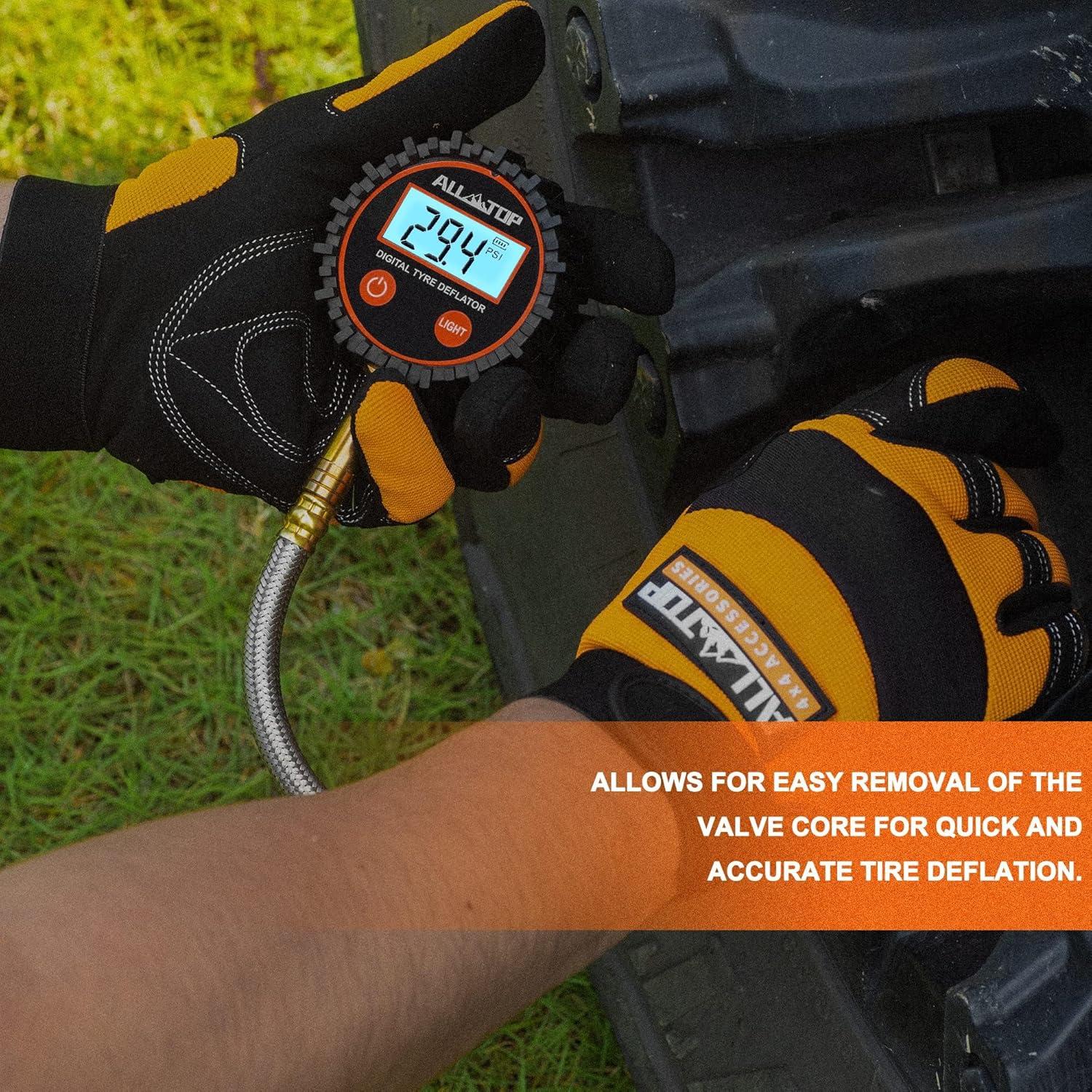 Desinflador Digital de Neumáticos ALL-TOP 250 PSI - Manómetro Preciso