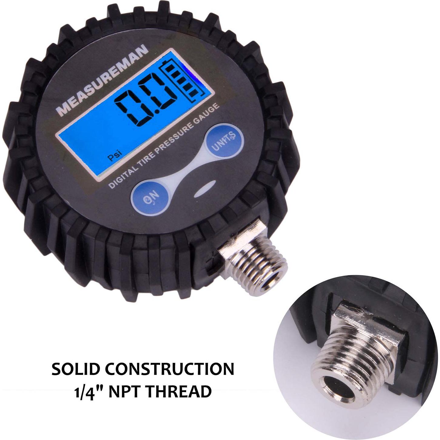 Medidor Digital de Presión de Aire Measureman 0-200psi