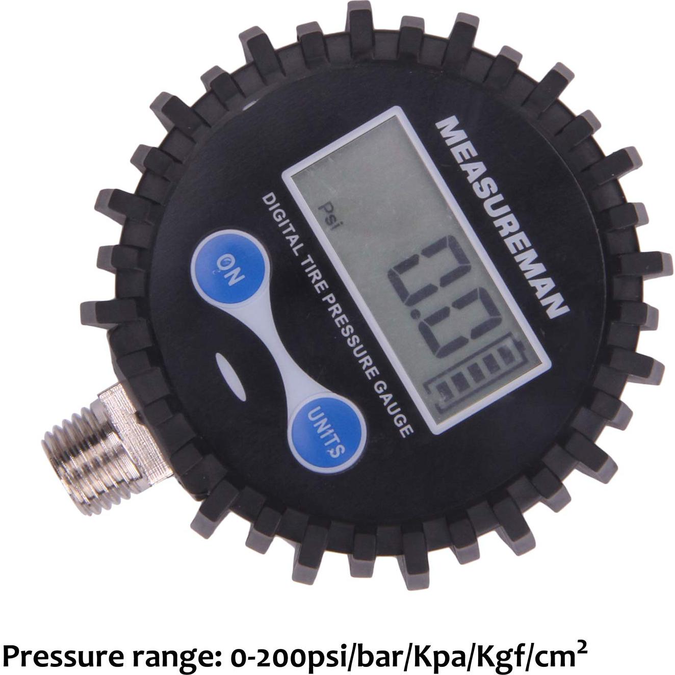 Medidor Digital de Presión de Aire Measureman 0-200psi