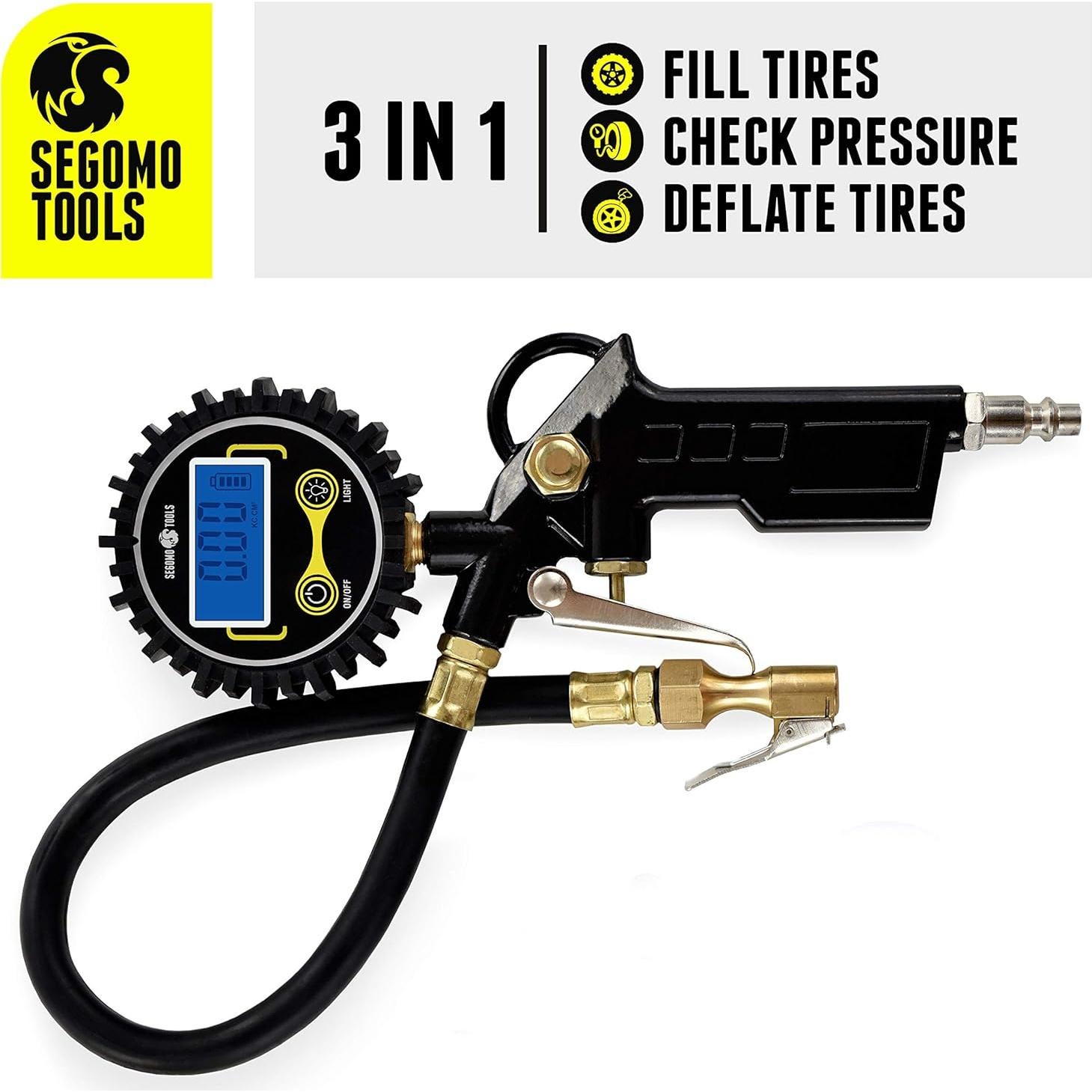 Inflador Digital de Neumáticos Segomo Tools DTIK1 250 PSI