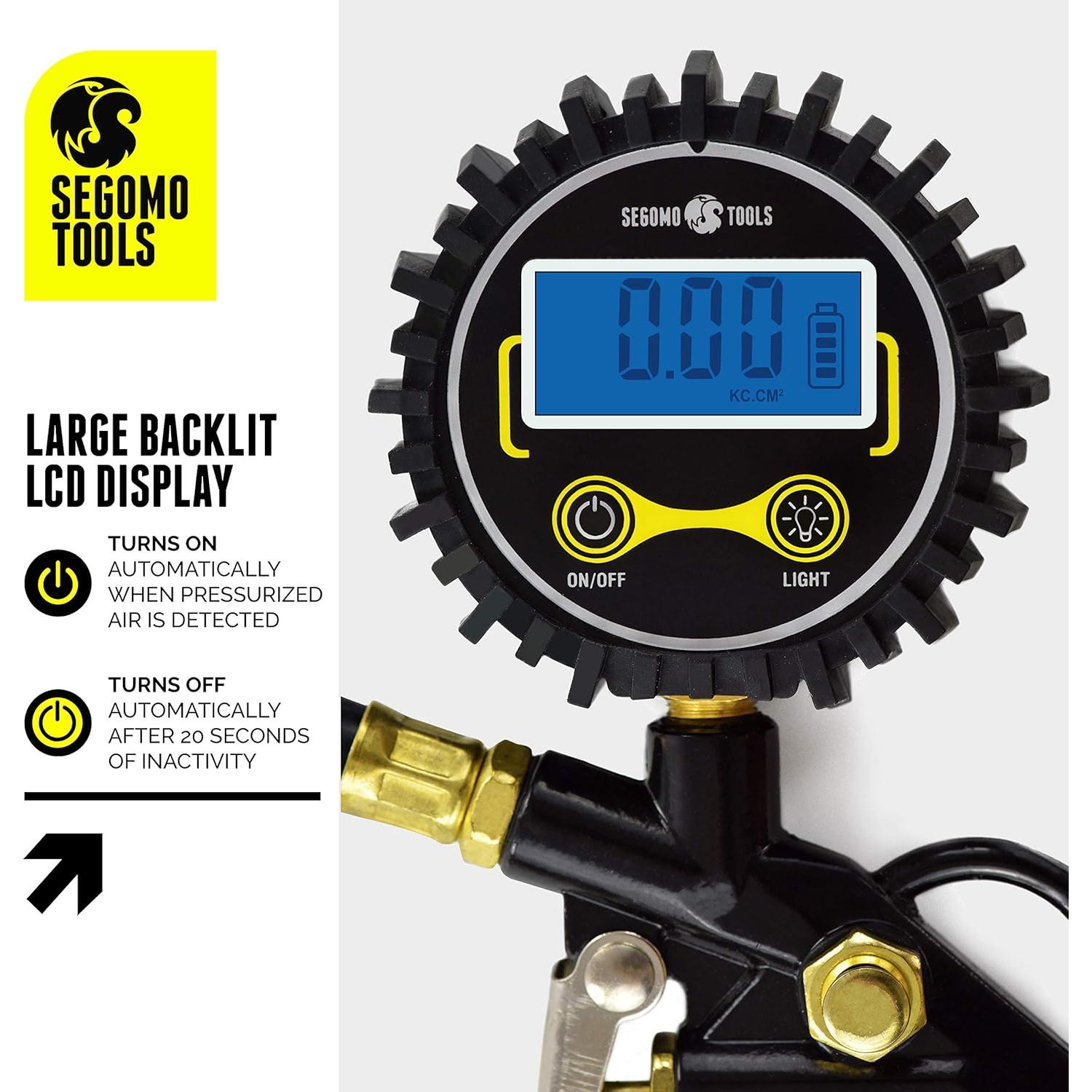 Inflador Digital de Neumáticos Segomo Tools DTIK1 250 PSI