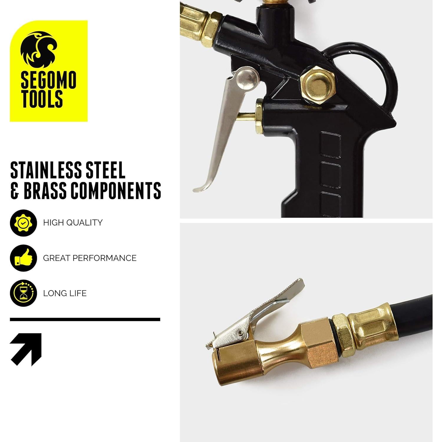 Inflador Digital de Neumáticos Segomo Tools DTIK1 250 PSI