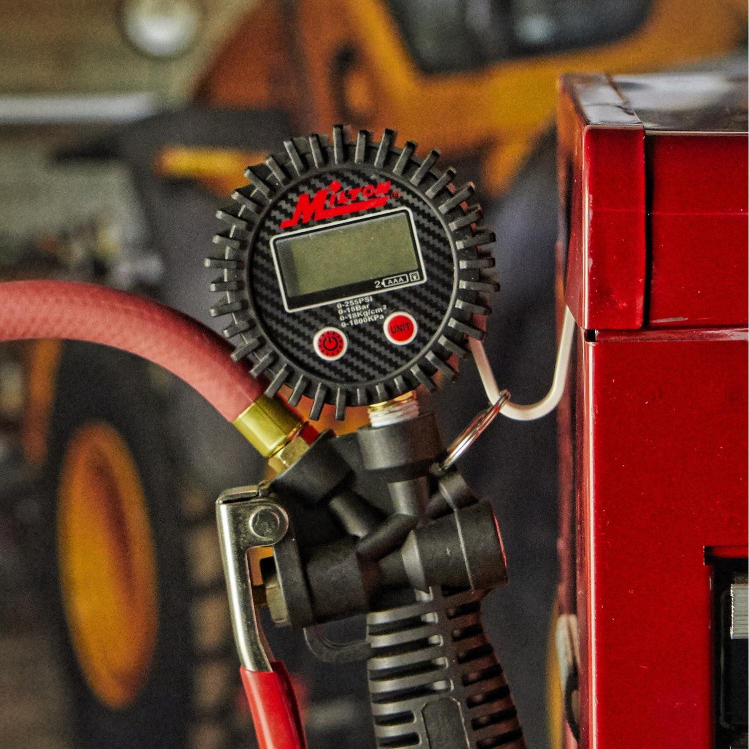 Inflador Digital de Neumáticos Milton S-576D con Manómetro