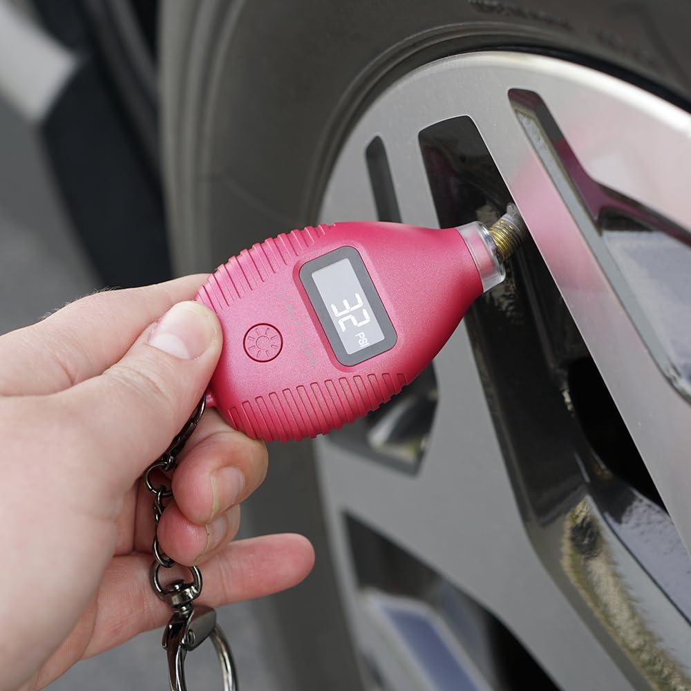 Medidor de Presión de Neumáticos Digital Limitless Cereza