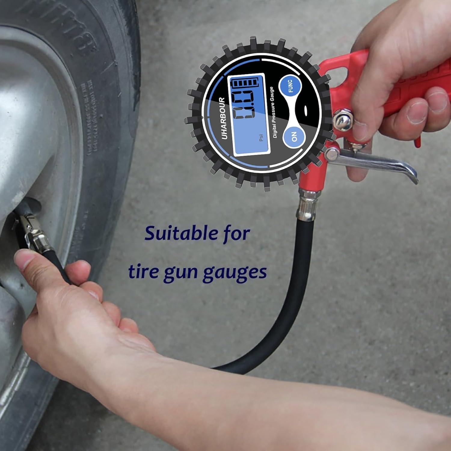 Manómetro Digital de Presión de Aire Uharbour 5-200 PSI