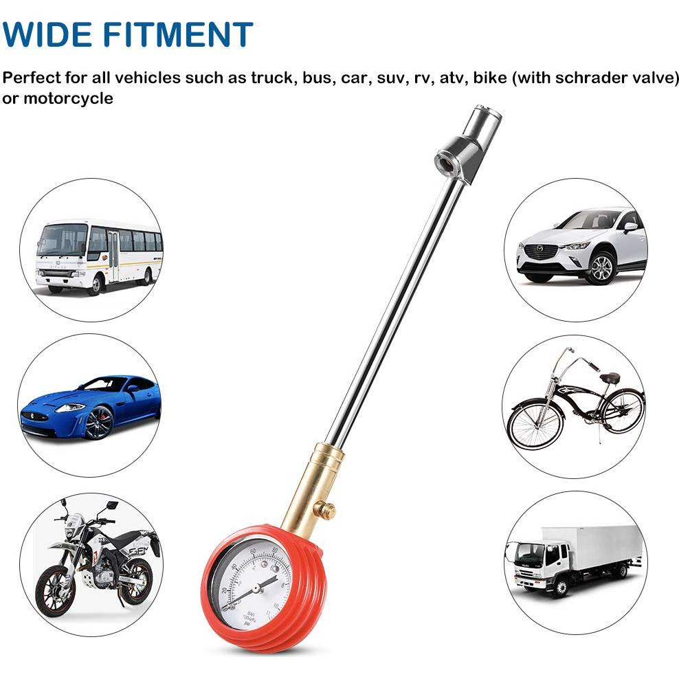 Medidor Mecánico de Presión de Neumáticos CZC AUTO 0-11bar