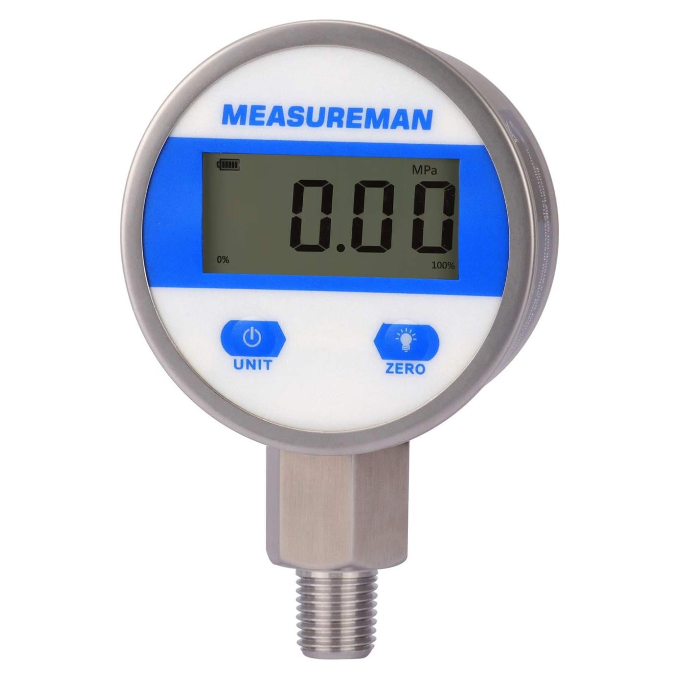 Manómetro Digital Industrial MEASUREMAN 2.5" 0-60psi 1%