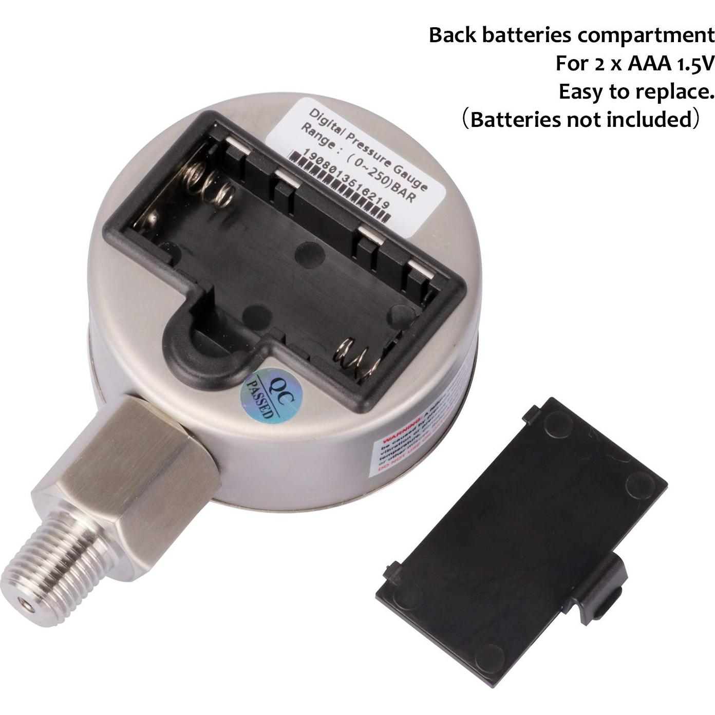 Manómetro Digital Industrial MEASUREMAN 2.5" 0-60psi 1%