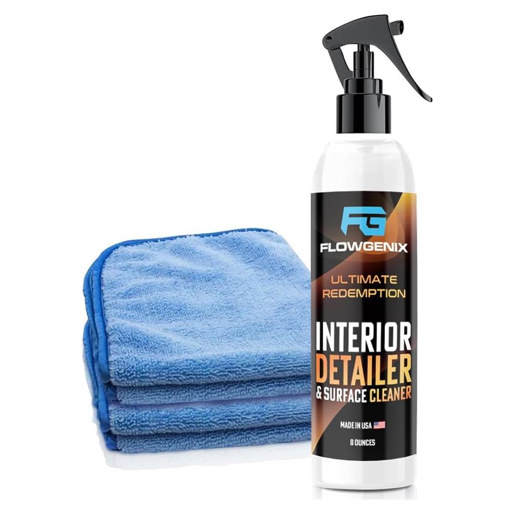 Limpiador y Protector de Interiores Flowgenix 8oz - Detallador Automotriz