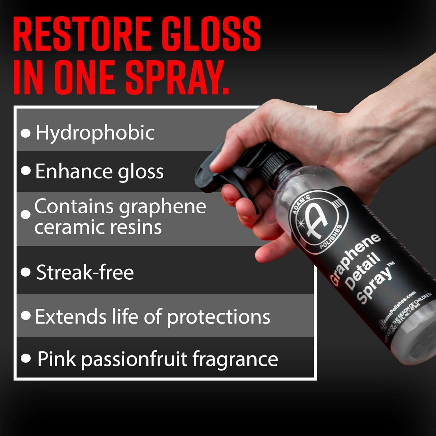 Kit de Spray Detallador de Grafeno Adam - Protección y Brillo