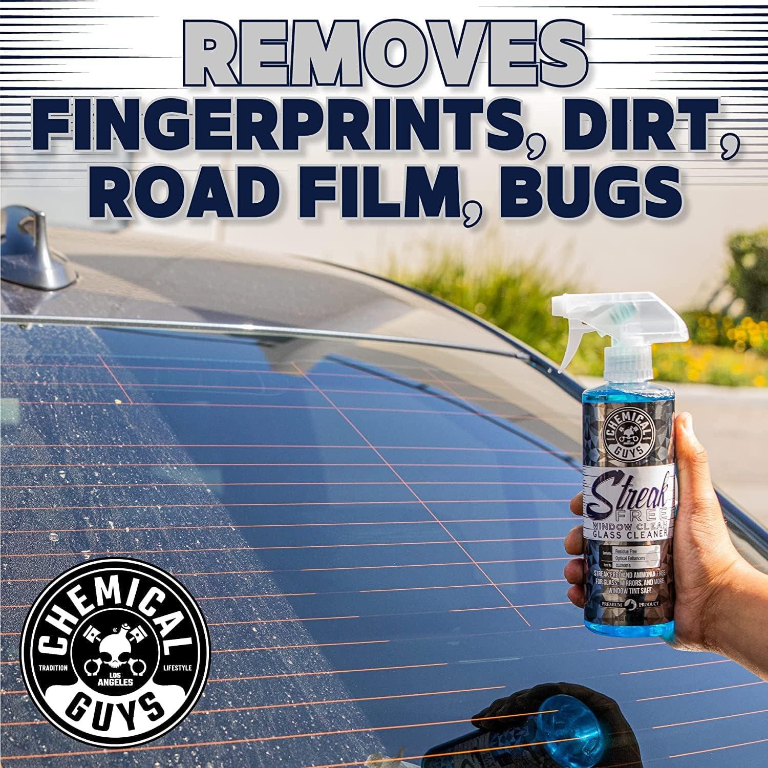 Limpiador de Vidrios Sin Rayas Chemical Guys 473 ml + 3 Toallas