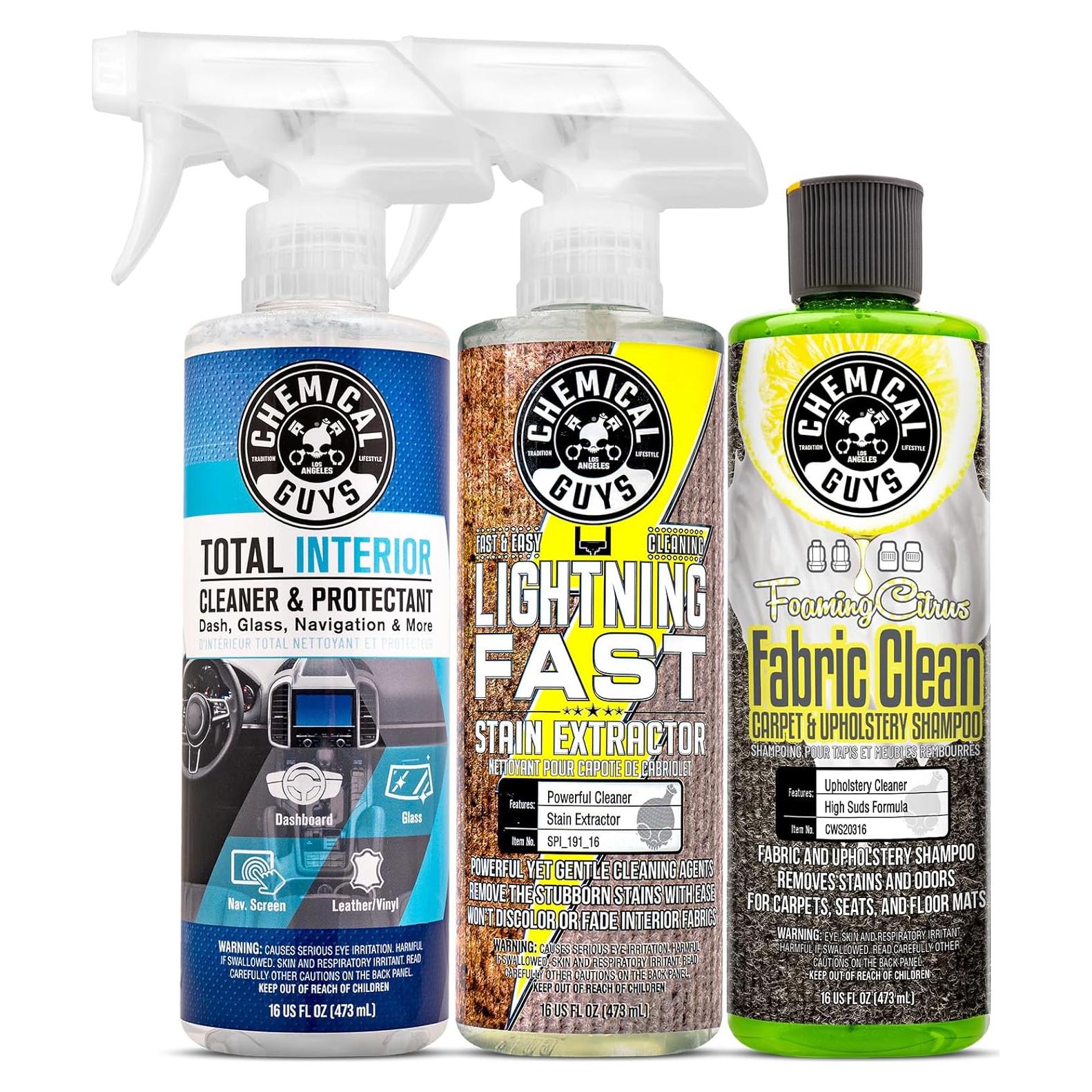 Kit de limpieza de alfombras Chemical Guys - 3 piezas