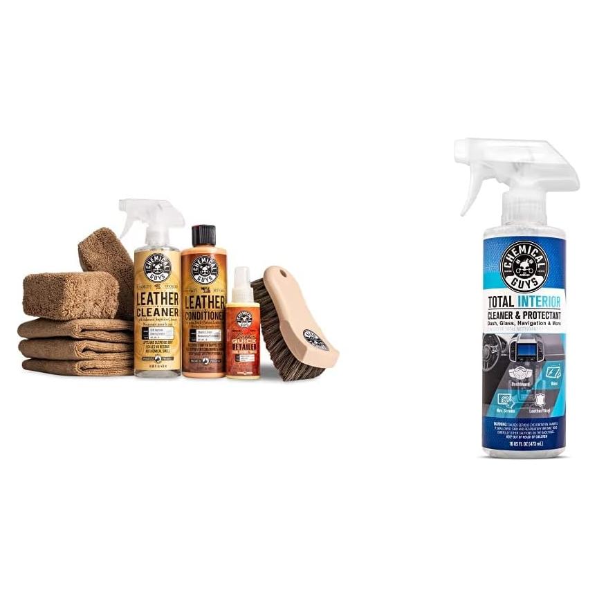 Kit de Cuidado de Cuero Chemical Guys con Accesorios