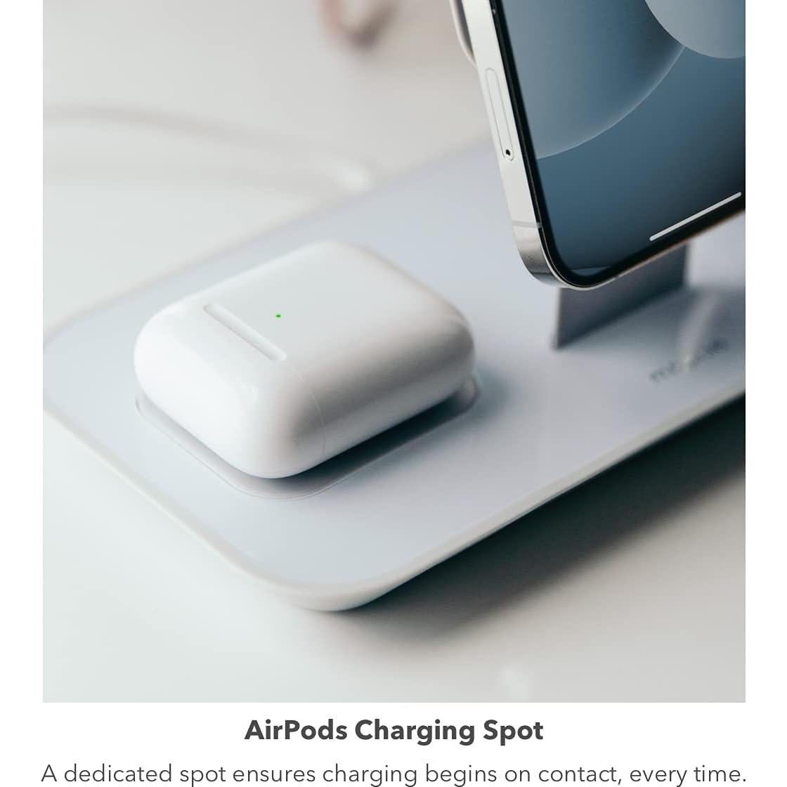 Soporte 3-en-1 Mophie para Cargador MagSafe - Carga iPhone, Apple Watch y AirPods