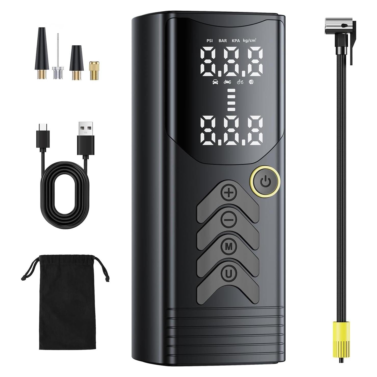 Compresor de Aire Portátil Ratolo CQB-008-5a 150PSI Batería 25000mAh