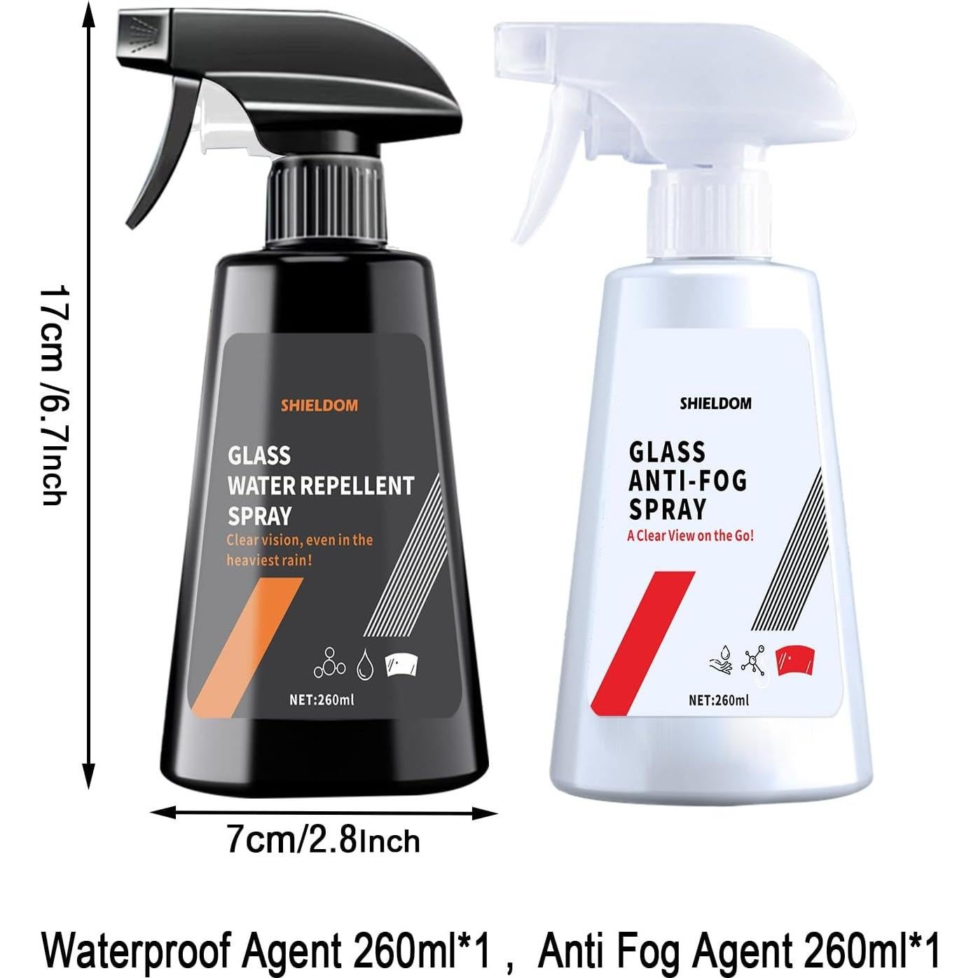 Pack 2 Spray Antivaho y Repelente de Agua SHIELDOM 260 ML