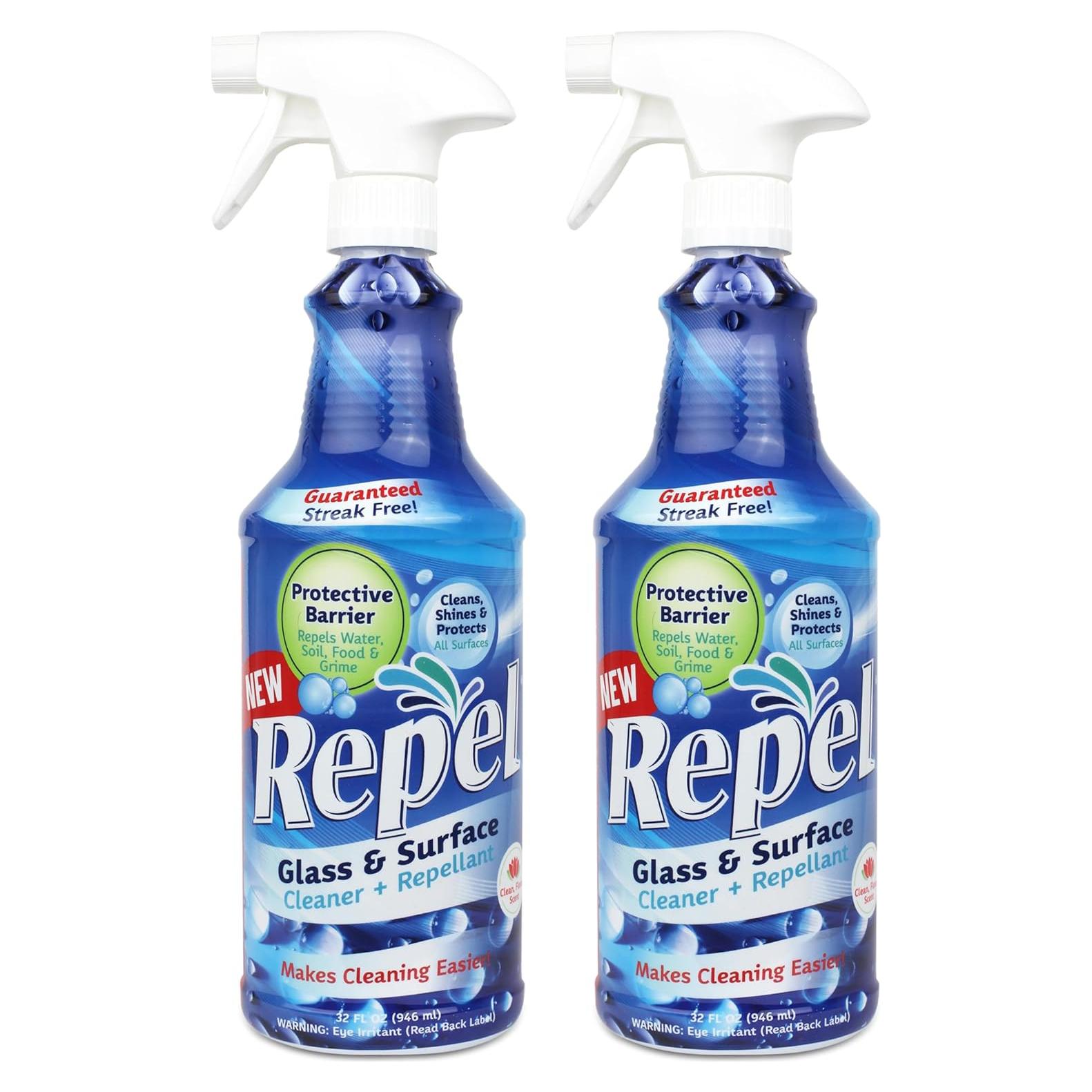 Limpiador de Vidrio Clean-X REPEL 946 ml - Sin Rayas y Brillo