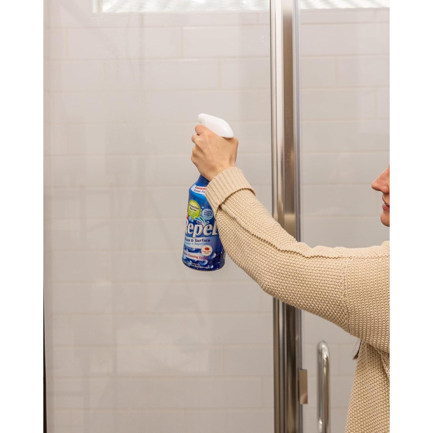 Limpiador de Vidrio Clean-X REPEL 946 ml - Sin Rayas y Brillo