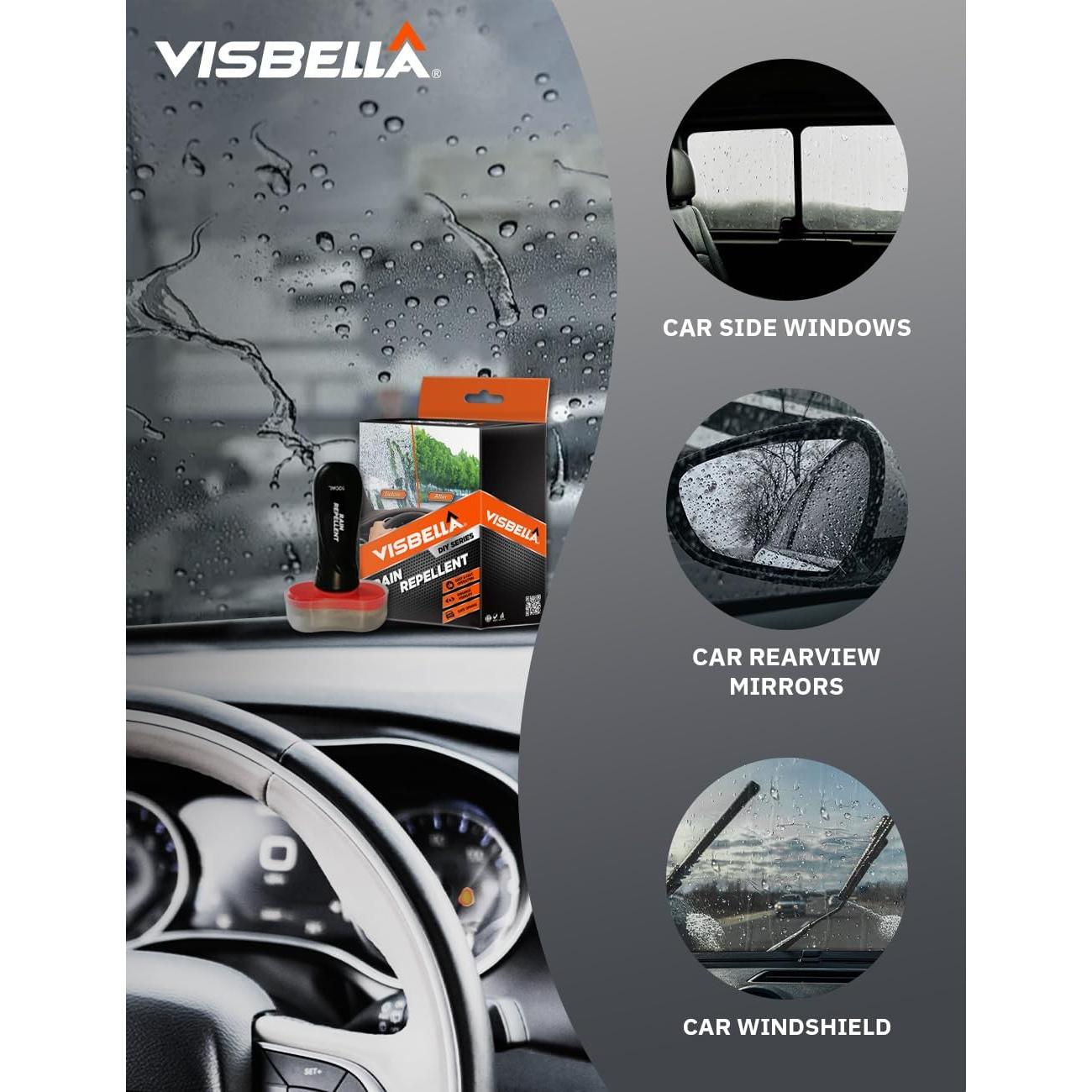 Repelente de Lluvia Visbella 100ml con Paño de Microfibra