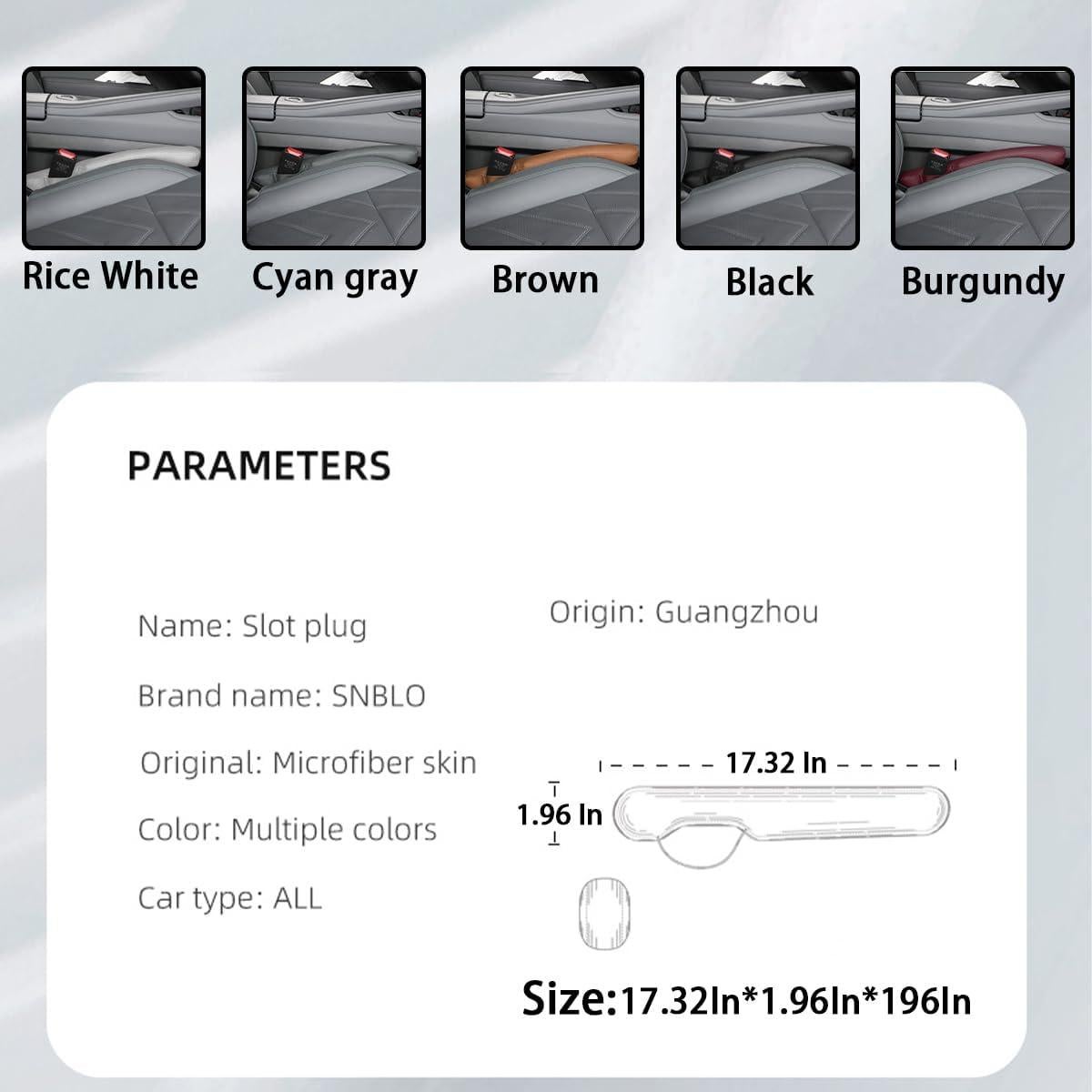 Relleno de Espacio para Asiento de Coche LKAHG Beige - 2 Piezas