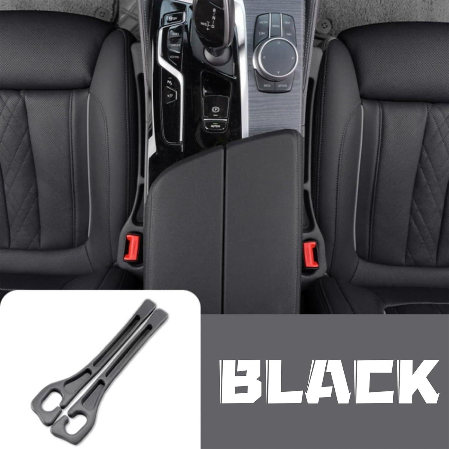 Organizador de Espacio entre Asientos de Coche Genérico 2PCS Negro