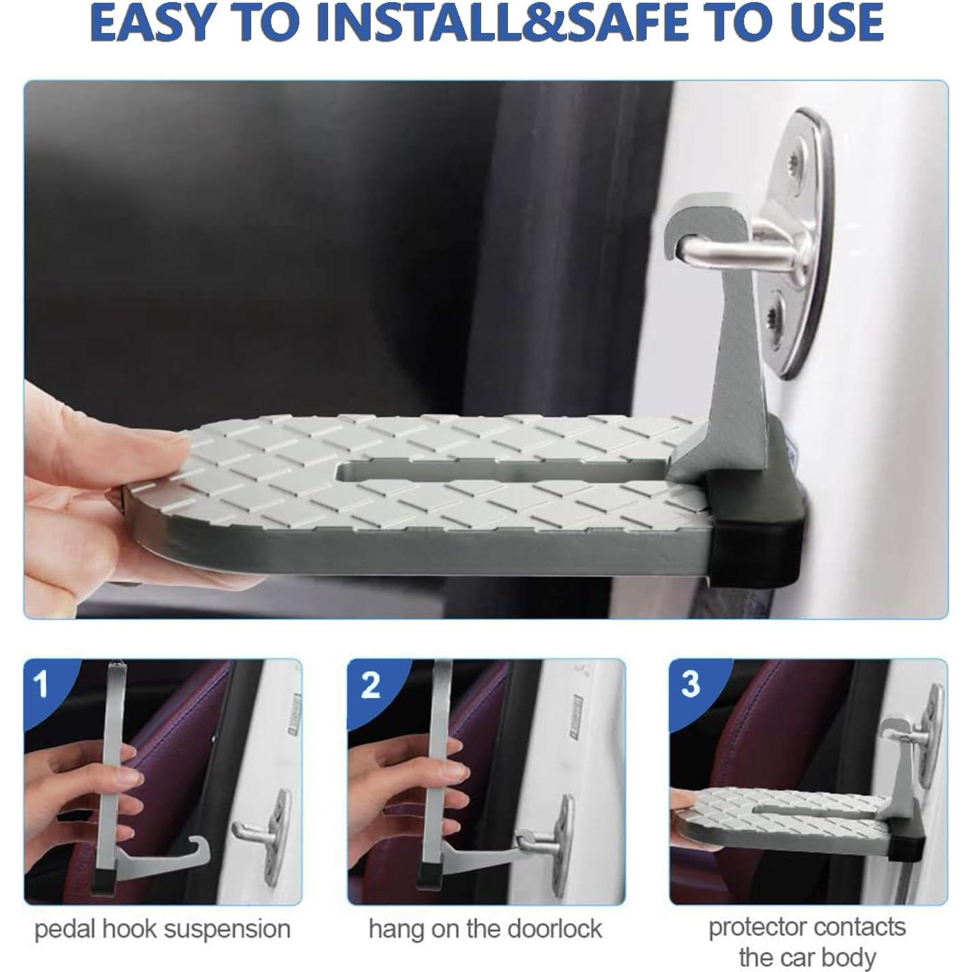 Escalón Plegable para Puerta de Auto FUZZLUXX - Acceso Techo 181 kg