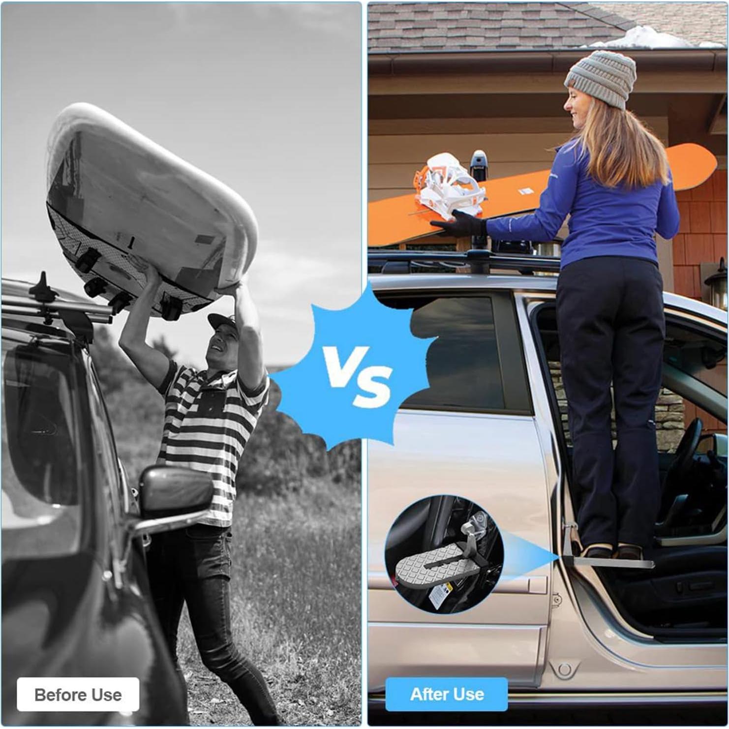 Escalón Plegable para Puerta de Auto FUZZLUXX - Acceso Techo 181 kg