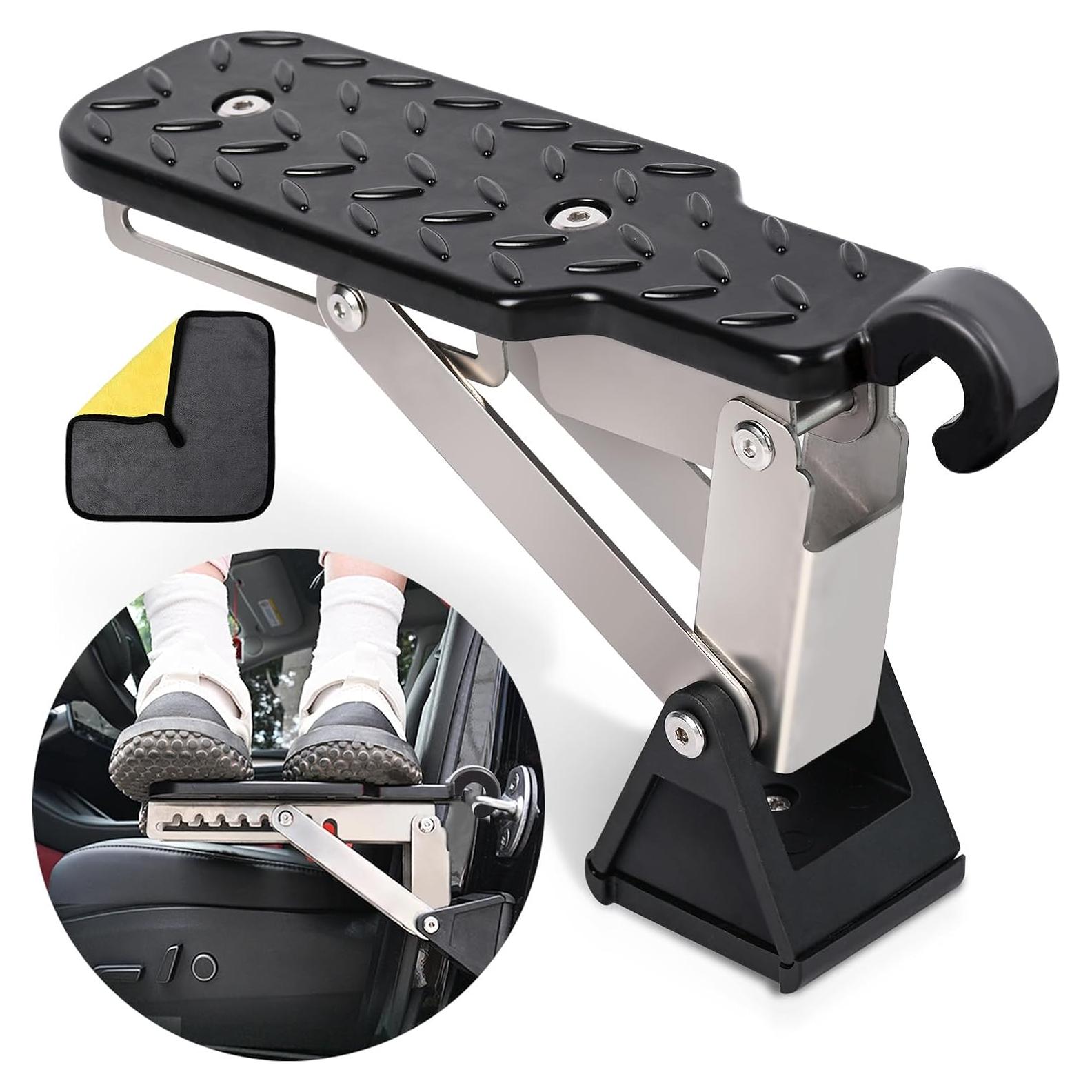 Escalón de puerta de coche BEASYE, universal, 181 kg, negro