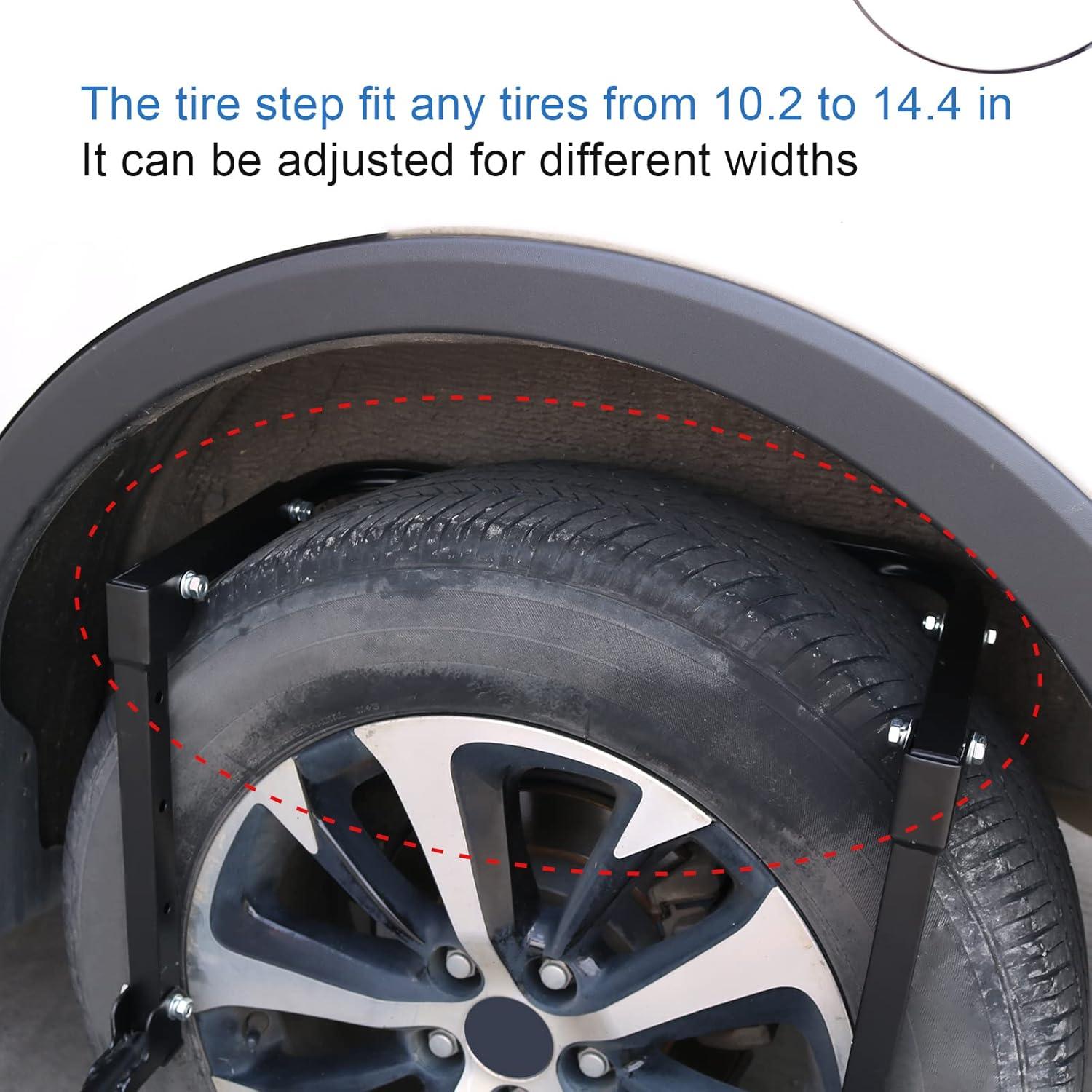 Escalón Plegable DICMIC para Neumáticos de Camión y SUV, 300 kg