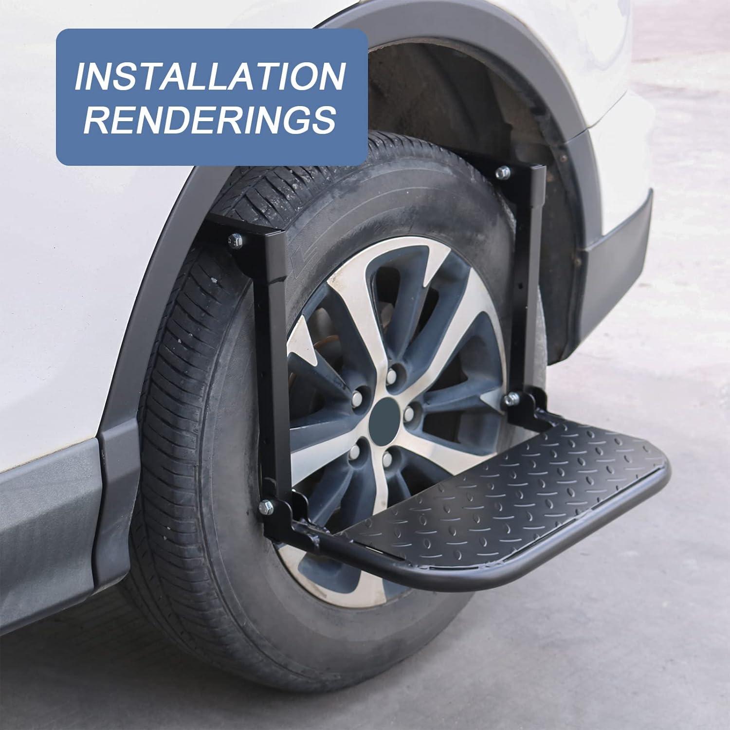 Escalón Plegable DICMIC para Neumáticos de Camión y SUV, 300 kg