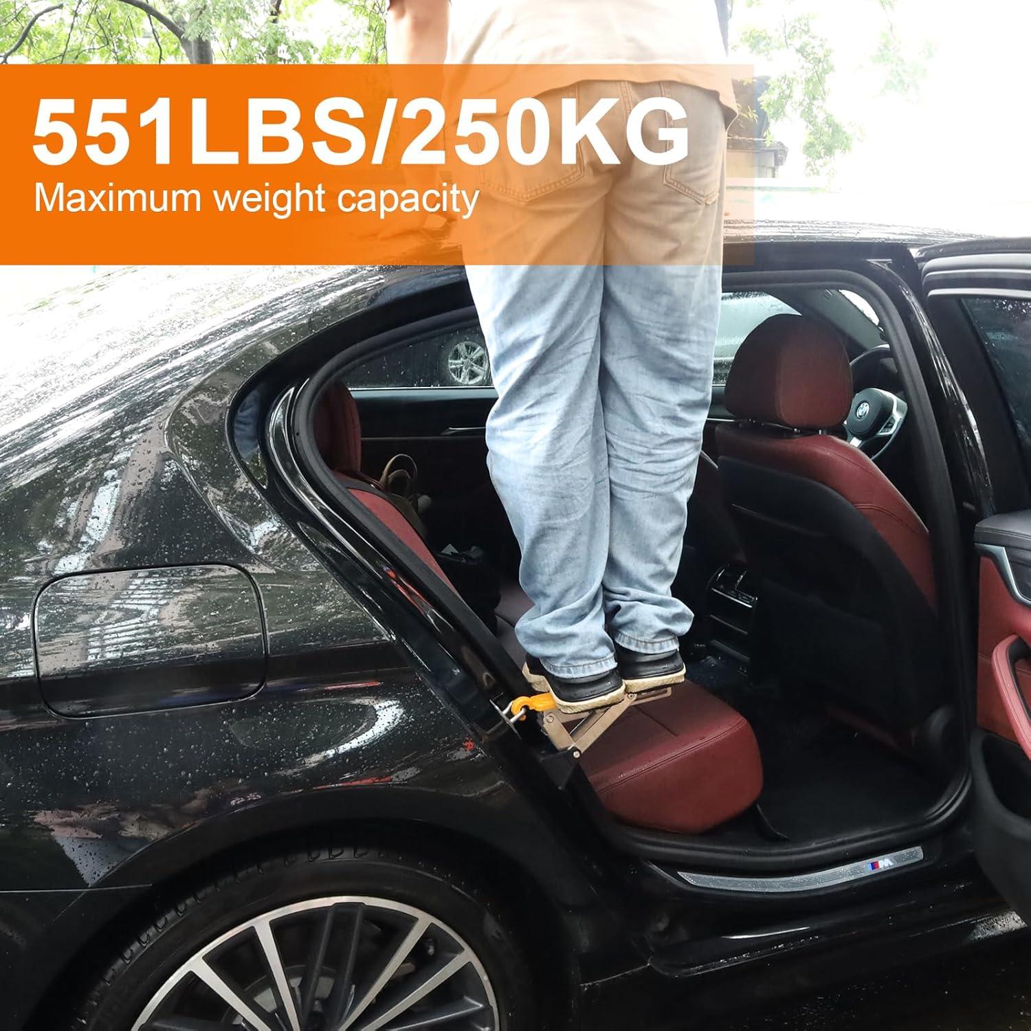 Escalón de puerta ajustable Stanew - Plegable, 227 kg