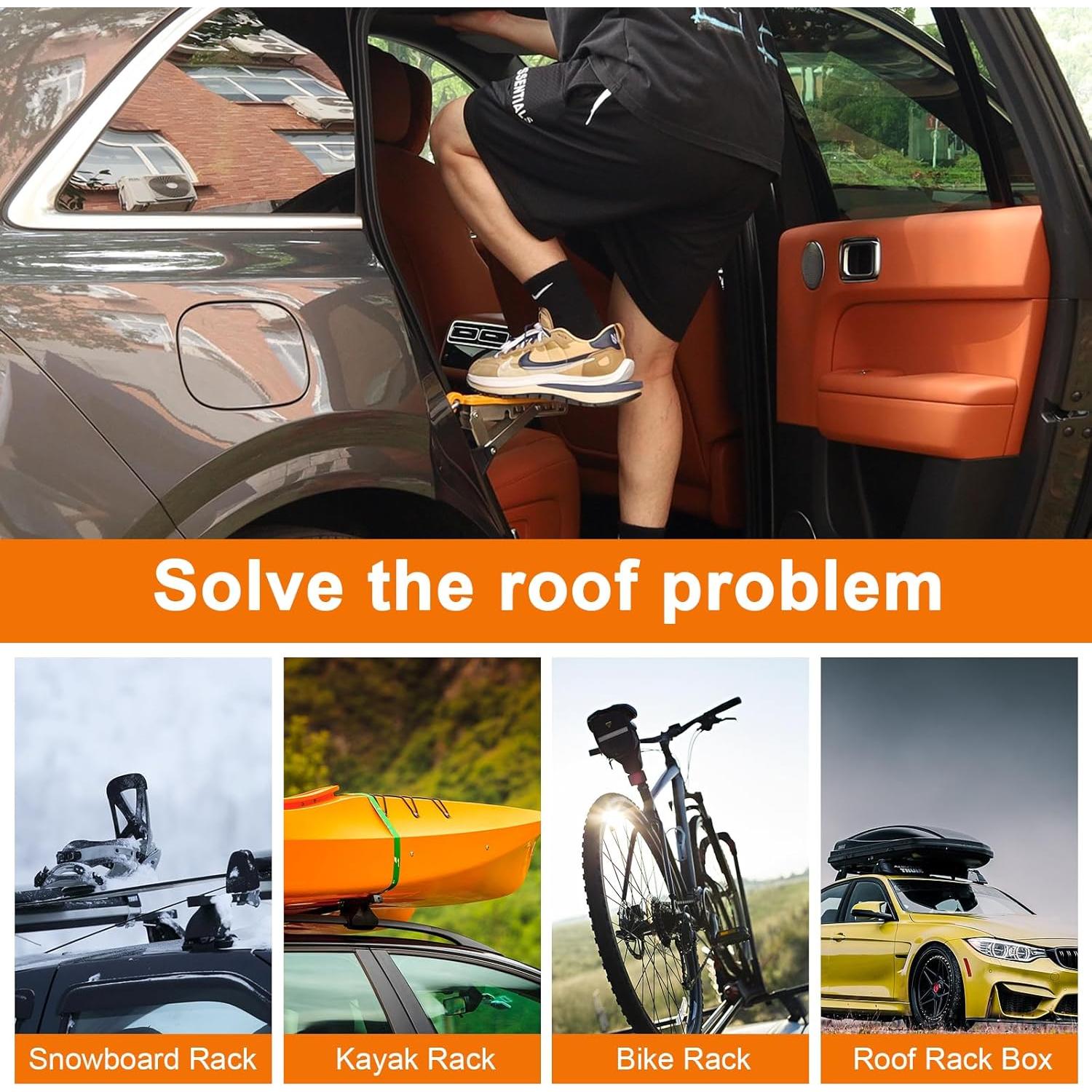 Escalón de puerta ajustable Stanew - Plegable, 227 kg