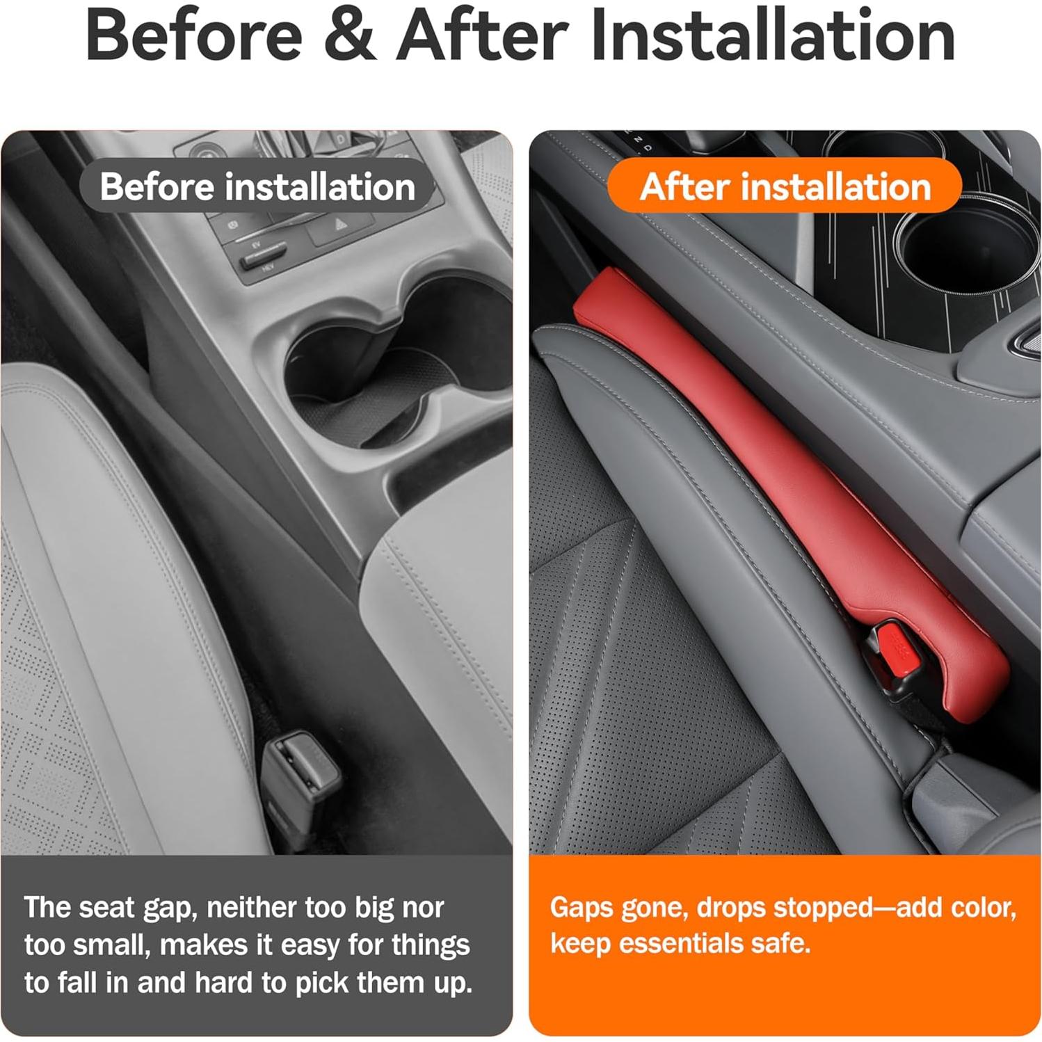 Relleno de Espacio para Asiento de Coche Lisheng Negro