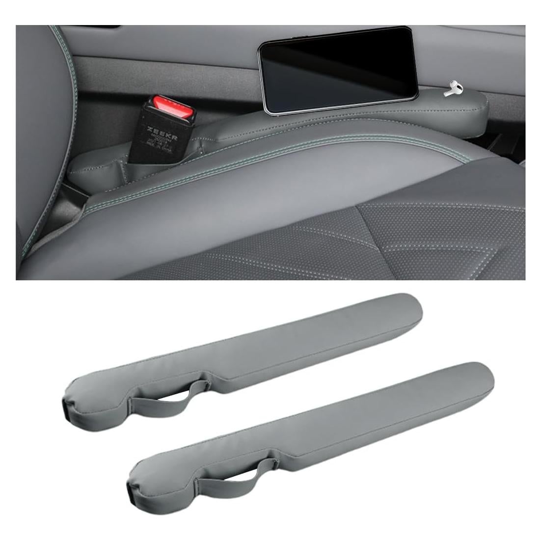 Relleno de Espacio entre Asientos de Coche Zpana 2PCS Gris