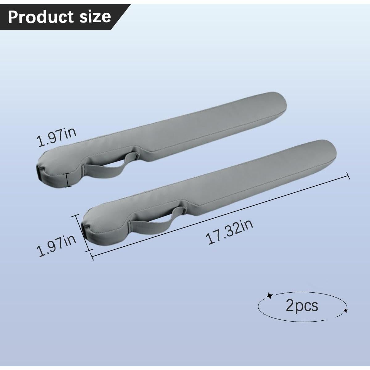 Relleno de Espacio entre Asientos de Coche Zpana 2PCS Gris