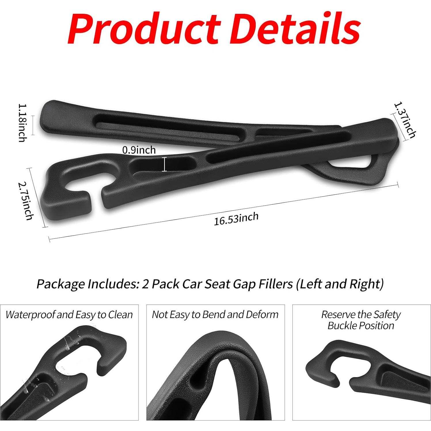 Paquete de 2 Organizadores de Relleno Espacio Asientos Coche NSNIBEIGE