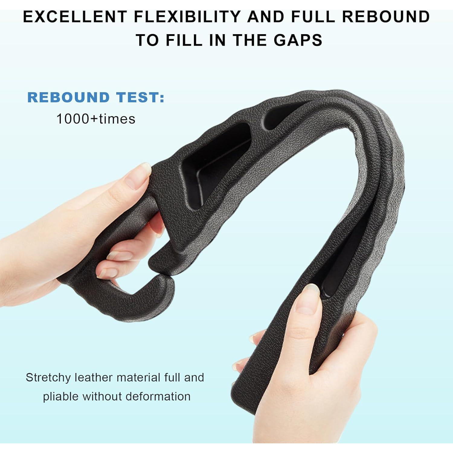 Relleno de Espacio entre Asiento de Coche NYTKL 2 PCS Negro