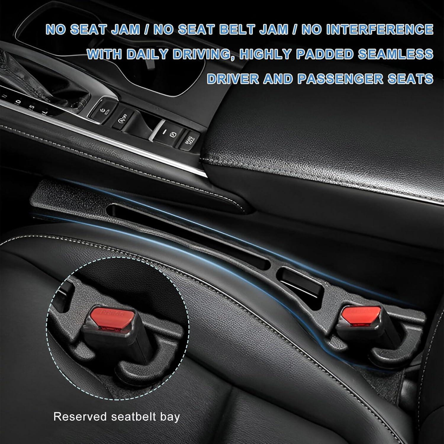 Relleno de Espacio entre Asiento de Coche NYTKL 2 PCS Negro