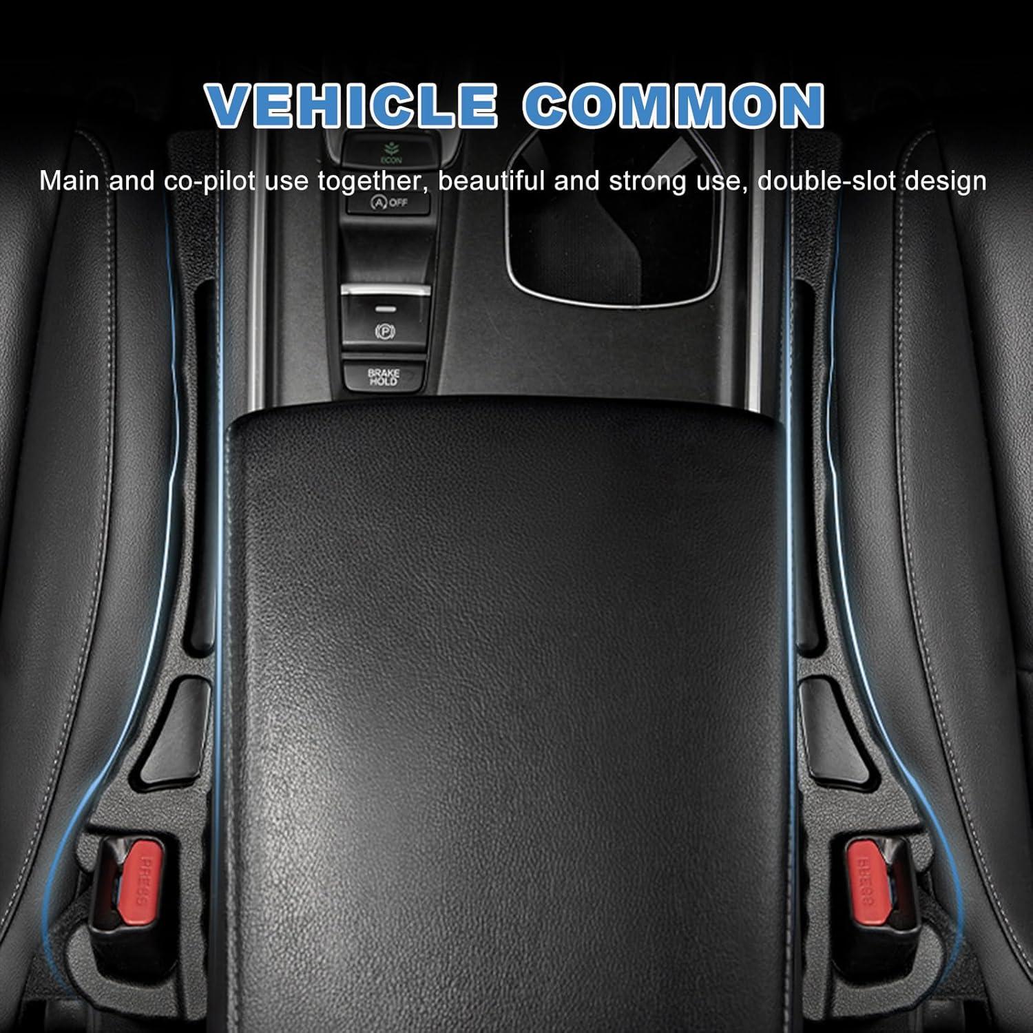 Relleno de Espacio entre Asiento de Coche NYTKL 2 PCS Negro